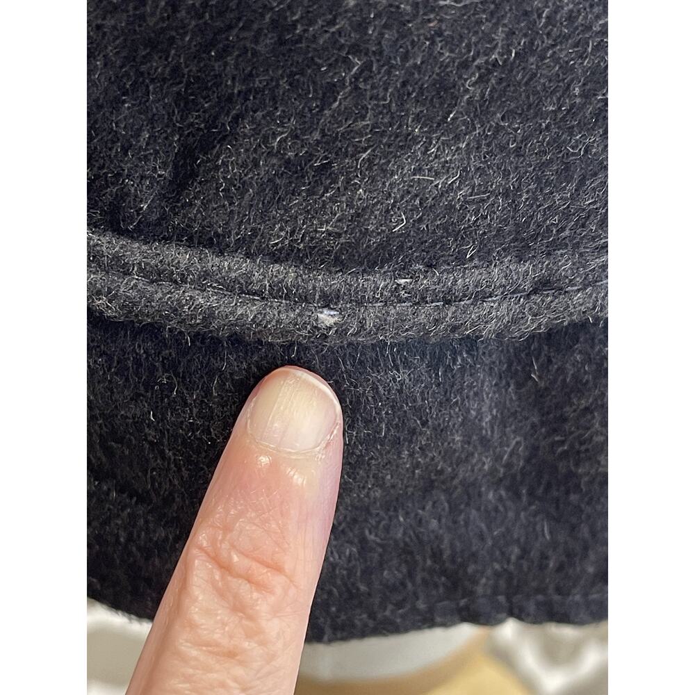 Joseph & Lyman Hat Cap Newsboy Mens XL Black Cashmere Felt Lined Ear Flap - Picture 4 of 10